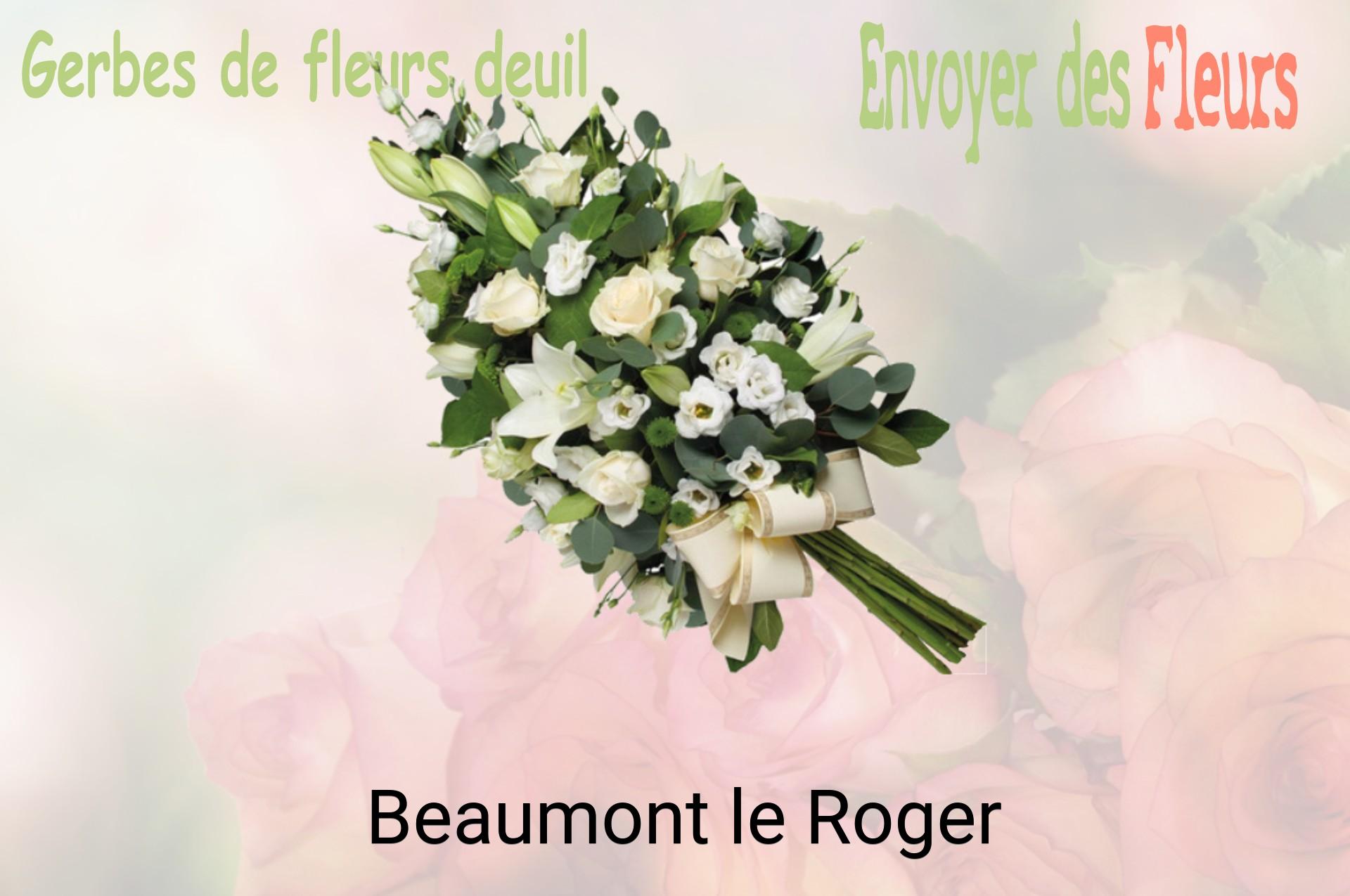 Gerbe de fleurs de deuil livrée à Beaumont-le-Roger